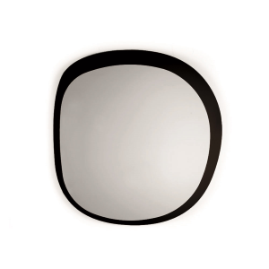Shaped mirror 120x123 cm FILL Black frame