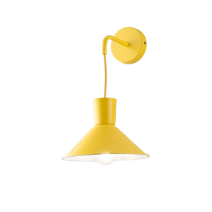 ELIO wall lamp in YELLOW painted metal