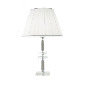 DIDO table lamp in handmade transparent glass LARGE CHROMO