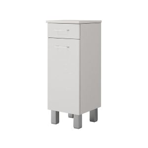 Multipurpose wardrobe 35x34 with GAIA glossy white doors and drawer