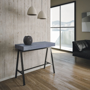 BANCO extendable console in concrete up to 300 cm