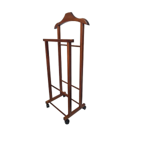 Clothes hanger for home in WALNUT solid wood