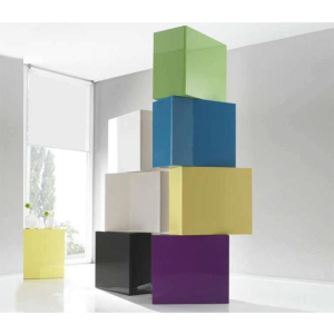 Cube wall unit with 1 door COLORS WHITE