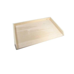 Tablero de madera para pastelería para masas tradicionales con cenefa de 75x50 cm